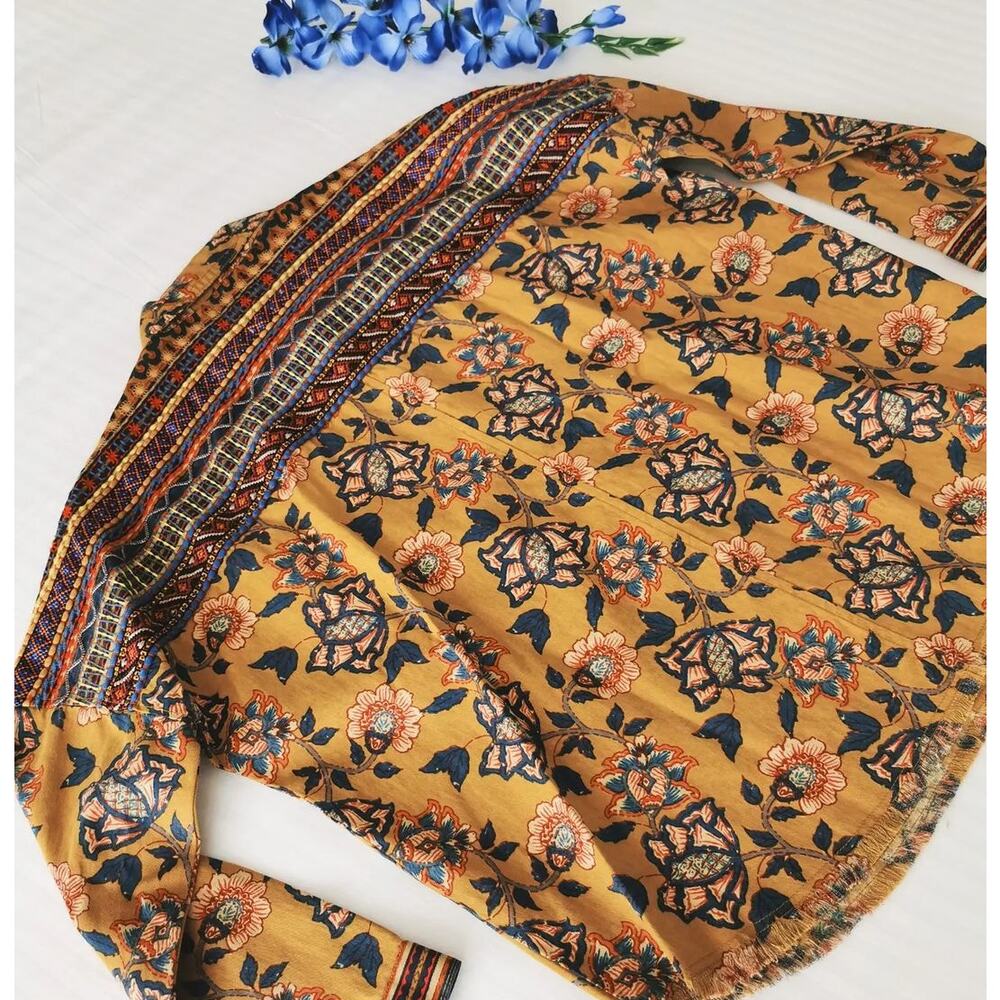 Zara Western Boho Floral Jacket NWT - Picture 15 of 16